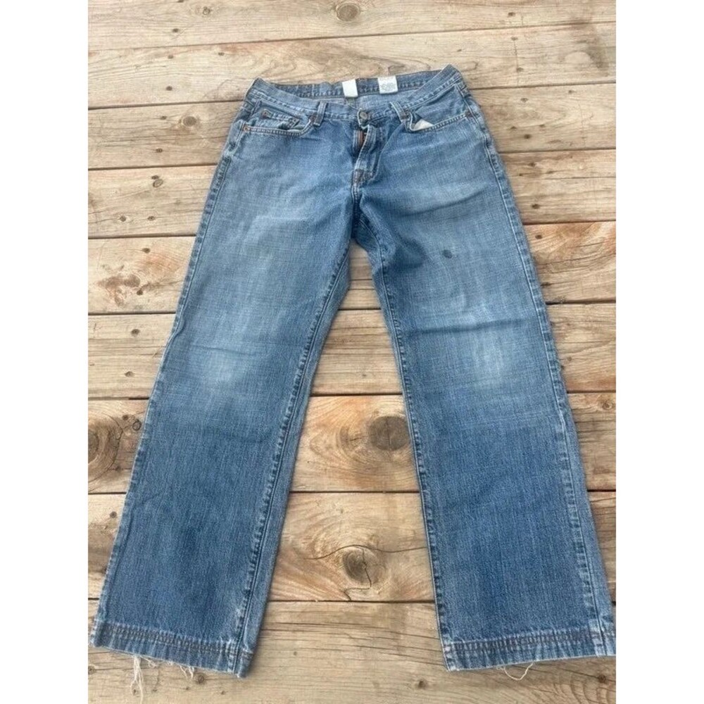 Y2K Lucky Brand Mens Vintage Dungarees Light Wash Denim Jeans 32x28 (2of 13)